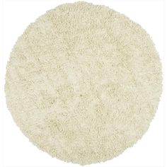 a round white rug on a white background