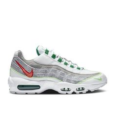 Taking inspiration from the classic layered look of a leather jacket over a fleece hoodie, the Nike Air Max 95 is ready to brave the elements this autumn. Quite possibly the perfect expression of a layered look, the shoes upper features leather, textile and mesh atop the famous visible Air units the 95 is known for. Size: 8.5.  Color: Green. Air Max 95 White, 95 Nike, Mens Nike Air, Nike Air Max 95, Air Max 95, Men's Nike, Fleece Hoodie, Air Max, Nike Air Max