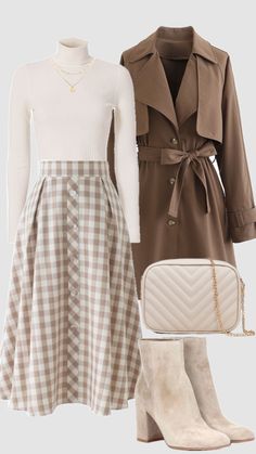 Modest Fall Outfits, Modesty Outfits, Cute Modest Outfits, Brown Outfit, Modest Fashion Outfits, Really Cute Outfits, Mode Vintage, Look Casual, Casual Style Outfits