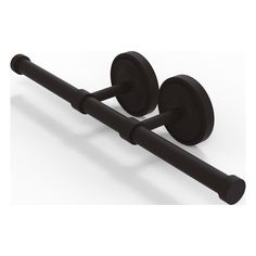 an image of two black towel racks