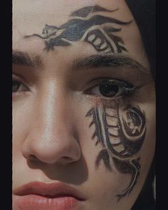 Portrait Tattoo, Eyeliner, Bts, Tattoos, Makeup, Make Up