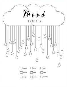 Bullet Journal Mood Tracker Ideas January Mood Tracker Printable, November Tracker, Bullet Journal Health, Bujo 2025, Bullet Journal Templates, 2025 Journal, Mood Tracker Printable, Reading Journal Printable, Journal January