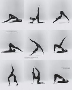 an image of a woman doing yoga poses