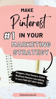 the words make pinterest in your marketing strategy