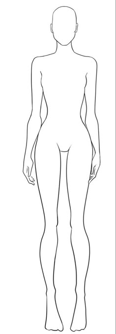 the outline of a woman's body in black and white