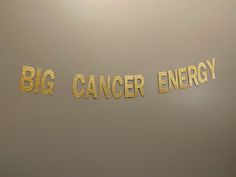 "BIG CANCER ENERGY Congratulations on your upcoming birthday, or any special occasion where you would like to party   This banner is made from heavy glitter card stock and can be customized to the color of your choosing.  The \"BIG CANCER ENERGY\" banner is about 4 feet long with letters that are about 5 inches. The banner is pre-strung and ready for hanging upon its arrival.  The banner is strung with clear string with plenty of extra string on each end.   My current turn around time is 1-3 day Glitter Gender Reveal, Christening Banner, Black Emoji, Hip Hop Hooray, Baptism Banner, Banner Birthday, Twin Birthday