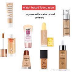 Water Based Makeup, Water Based Foundation, Brown Girls Makeup, Work Makeup, Silicone Makeup, Makeup Artist Tips, Swag Makeup