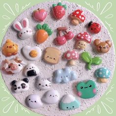 KIZLAR İÇİN TOKA ( ALMAK İSTERSENİZ BENI TAKİP EDİN🍄 Fimo Kawaii, Clay Pins, Clay Magnets, Diy Air Dry Clay, Air Dry Clay Projects, Tanah Liat, Cute Polymer Clay