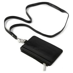 Essentials brand beautifully made black vegan leather lanyard with detachable ID wallet. Neutral color works with all outfits, handbags and accessories. Both pieces can be used together or separately. Wallet features a zipper closure, clear ID window and additional card slot and is 5.25 inches long and 3.25 inches wide. The lanyard hangs 19 inches from back of neck to bottom of hook. Size: 19" Long.  Gender: unisex.  Age Group: adult. Black Badge Holder With Card Slots For Everyday Use, Black Badge Holders With Card Slots For Everyday Use, Black Badge Holders With Card Slots, Black Rectangular Badge Holder For Daily Use, Black Rectangular Badge Holders For Daily Use, Adjustable Black Lanyards For Everyday Use, Essentials Brand, Leather Lanyard, Id Wallet