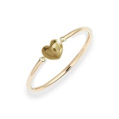 Puffy Heart Charm Ring – POPPY FINCH U.S. Puffy Heart Charms, Charm Ring, Heart Shaped Rings, Puffy Heart, Charm Rings, Precious Gems, Vancouver Bc, Recycled Gold, Ring Size Guide