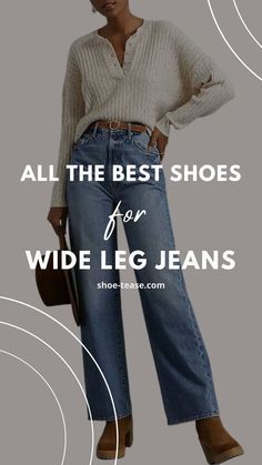 Shoes For Wide Leg Jeans, Wide Leg Jeans For Fall, Wide Leg Jean Outfits, Wide Leg Jeans Winter, How To Wear Wide Leg Jeans, Wide Leg Jeans Shoes, Wide Leg Jeans Outfits, Jeans For Fall, What Shoes To Wear