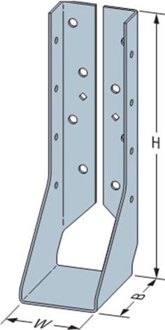 an image of a metal bracket with measurements for the brackets and screws on it