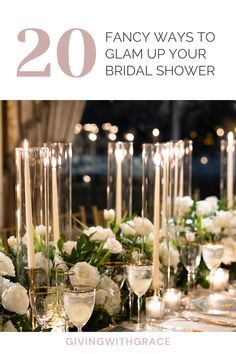 20 fancy ways to glam up your bridal shower Glam Bridal Shower Ideas, Bridal Shower Decorations Ideas, Bridal Shower Planning Checklist, Bridal Shower Decorations Elegant, Wedding Planning Checklist Printable, Bridal Shower Decoration, Wedding Planning Binder, Bridal Shower Planning, Wedding Planning On A Budget