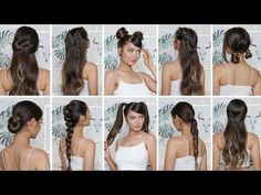 If you're perpetually running late in the mornings, these 5-minute hairstyles for school are just what you need! Back To Skl Hairstyles, Anime Hairstyles Tutorial, Hairstyles Ideas For School, Easy Heatless Hairstyles, Skl Hairstyles, Hairstyles For Back To School, Easy Fall Hairstyles, Easy And Cute Hairstyles, Running Late Hairstyles