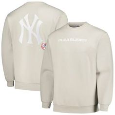 a white sweatshirt with the new york yankees on it