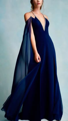 Ethereal Gowns, Resort 2023, Dress Inspiration, Gorgeous Gowns, Fancy Dresses, Blue Dress