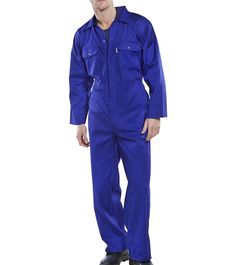 Regular Royal Blue Coveralls Polycotton Workwear Outfit Quotes, Summer Work Outfits, The Garage, Photo Reference, Work Outfit