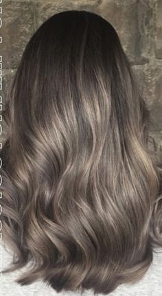 Brown And Silver Hair, Brilliant Brunette, Ash Blonde, Silver Hair, Hair Highlights, Eye Makeup, Hair Color