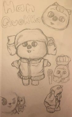 #skzoo #hanquokka #skz #fanart #drawing #kpop Small Creatures Drawings, Art Ideas Drawing Sketches Creative, Quokka Sketch, Hanquokka Fanart, Kpop Drawings Stray Kids, 0.5 Drawing, Han Quokka Drawing, Skzoo Sketch, Han Drawings Skz