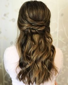 Bride Half Up Half Down Hairstyles, Boho Waves, Beautiful Wedding Hair, Bridal Party Hair, Beautiful Bridal Hair, Body Wave Hair, Hairstyle Gallery, Half Up Hair