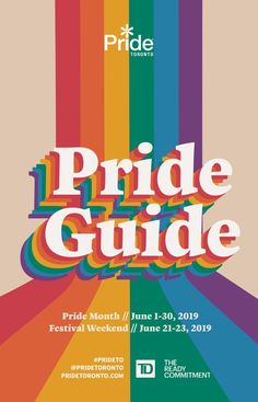 the pride guide poster for pride month