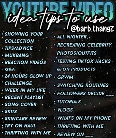 a poster with the words youtube tips to use