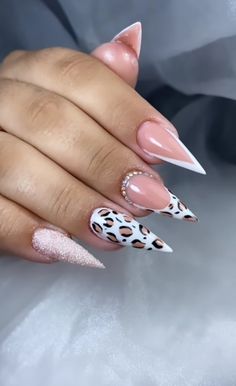 Stiletto Nails Designs Classy, Almond Acrylic Nails Designs, Cheetah Nail Designs, Mommy Things, Pastel Nails Designs, Makeup Nails Designs, Indigo Nails, Nude Nail Designs, Baddie Nails