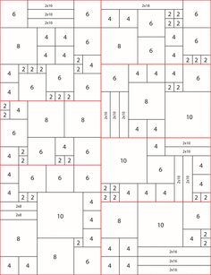 an image of a puzzle board with numbers in red and white on the bottom half