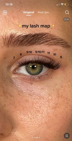 Lash Mapping Eyelash Extensions Classic Natural, Very Natural Looking Lash Extensions, Lash Map For Droopy Eyes, Falscara Lashes Map, Most Natural Lash Extensions, Lash Individuals Map, Natural Eyelash Extensions Map, Lash Extensions For Hooded Eyes Map, Classic Lashes Extensions Mapping