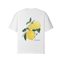 Lemons: inspired by the zesty freshness the lemon delivers to all of one's senses - be it smell, taste, sight or touch.  Independent Artist Disclaimer: All profits of sales go directly to the artist who designed this product. Graphic designed by: Tabea Gursch, F21 - - - - - - - - - - - - - - - - - - - - - - - - - - - - - - - - - - - - - - - - - - - - - - - - - - - - - - - - - - - - - - - - - - - - - - - - - - - - - - - - - - - - - - - - - - - - - - - - - - - - - - - - -  Made from lightweight an Lemon Shirt, Product Graphic, Color Care, Better Love, Crew Neck Tee, The Well, Wardrobe Staples, Independent Artist, Gender Neutral