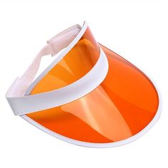 Grab yourself a throwback clear colored sun visor from Nicky Bigs Novelties and you'll be styling this summer. We have them in many colors to match whatever crazy outfit you're wearing. These hats has normal inside dimeter of approximately 7 inches but with the elastic headband will allow up to approximately 8 inches. (22-24 inch circumference). Sizing will vary slightly but these visors will fit most adult heads. Grab a group of friends and stock up on each color for the whole party. Take some Toy Story Costumes, Golf Visor, Summer Beach Party, Sun Visor Hat, Crazy Outfits, Visor Cap, Brown Hats, Visor Hat, Halloween Costume Accessories