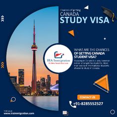 an advertisement for the canada study visa