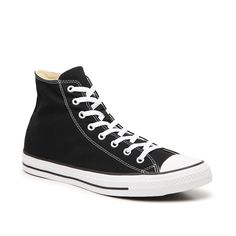 Converse-Chuck Taylor All Star High-Top Sneaker - Men's The retro styling of the men's black Converse Chuck Taylor All Star high-top sneaker will never go out of style. Incorporate this classic shoe into your casual wardrobe and make it your own. Converse Style Mens, Black Converse Chuck Taylor, Mens Converse, Converse Style, Black Converse, Classic Shoes, Converse Chuck Taylor All Star, Human Form, Chuck Taylor All Star