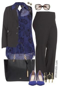 Plus Size Professional Looks - Plus Size Work Outfits - alexawebb.com Plus Size Work Outfits, Professional Dress Code, Plus Size Professional, Women Work Outfits, Alexa Webb, Plus Size Work, Professional Attire, Interview Outfit, Professional Dresses