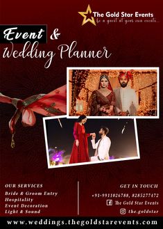 an event and wedding planner flyer