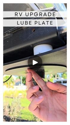 the rv upgrade lube plate is shown in this video