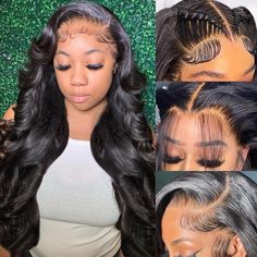 PRICES MAY VARY. 13x6 Lace Front Wigs Human Hair Material: 100% Unprocessed Brazilian virgin human hair body wave frontal wig 180 density, full and thick, no shedding, no smell, no tangled, silky and bouncy, can be dyed, bleached, straightened and restyled. Body Wave HD Lace Front Wigs Detail: 13x6 HD Transparent Swiss Lace, soft and breathable, suitable for most skins, easy to bleach knots, easy to install, natural hairline with baby hair looks more natural. Body Wave Wigs Human Hair Quality: 1 Frontal Wig Body Wave, Body Wave Lace Front Wigs, Hd Lace Frontal, Glueless Wigs, Lace Front Wigs Human Hair, Wigs Human Hair, Body Wave Wig, Body Wave Hair, Front Lace Wigs Human Hair