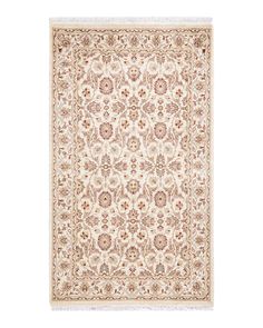 Traditional Mogul Ivory Wool Area Rug 3' 2" x 5' 2" - Solo Rugs Warm Color Palettes, Ivory Area Rug, Wool Rugs, Furniture Assembly, Handmade Area Rugs, Furniture Removal, Wool Area Rugs, Rugs Online, Wool Rug