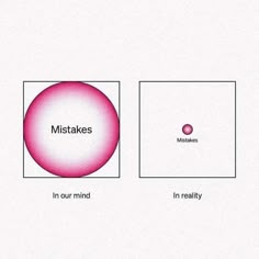 two circles with the words'in our mind'and'in reality '