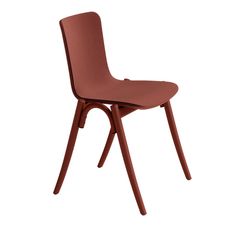 a brown chair on a white background