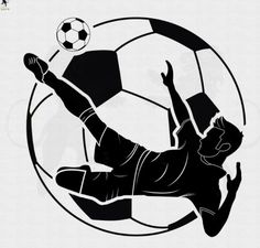 a woman kicking a soccer ball in the air