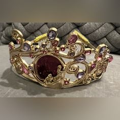 Disney Tiara Rapunzel Crown Disney Crown, Rapunzel Crown, Rapunzel Disney, Disney Gold, Disney Princess Belle, Princess Belle, Kids Hair Accessories, Disney Accessories, Rapunzel