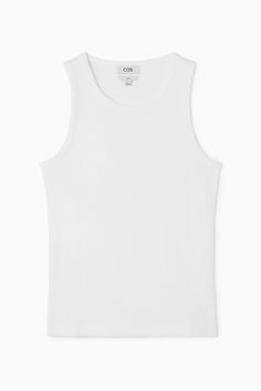 This ribbed tank top is the perfect basic to wear on its own or layered underneath overshirts and cardigans. Spun from soft organic cotton-blend jersey, it's cut for a slim fit and has a scooped neck and wide armholes for comfort. - Organic cotton is grown from non-genetically modified seeds without chemical fertilizers or pesticides Shell: 70% Organic cotton, 25% Recycled cotton, 5% Elastane. Excluding trims / Machine wash Back length of size M is 69.6cm / Model wears a size M White Tank Top Men, Tank Top Outfits Men, Thick Strap Tank Top, White Tank Top Outfit, Tank Top Mockup, Brat Summer, Tank Tops For Men, Disney Bounding, Tank Top Outfits