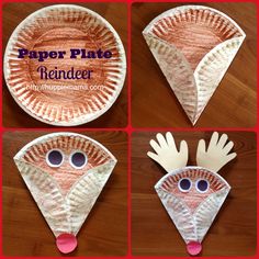 paper plate reindeer craft for kids to make