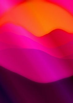 an orange and pink background with wavy lines