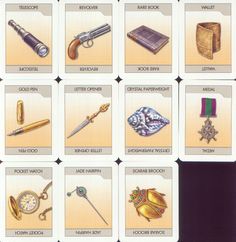 an image of different items that are in the game monopoly card box for pc and mac