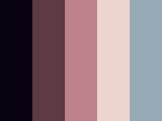 the color palette is shown in shades of blue, pink and purple