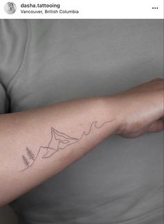 a person with a tattoo on their arm