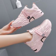 Girls Shoes Teenage, Sneakers Outfit Casual, Female Sports, Shoe Basket, Woman Casual, Lace Up High Heels, Platform High Heel Shoes, Dad Shoes