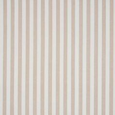 a white and beige striped wallpaper with vertical stripes on the bottom half of it